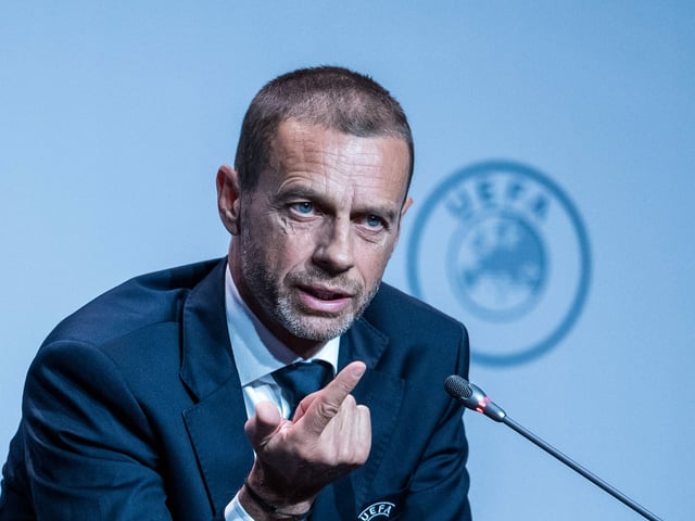 Uefa-Präsident Aleksander Ceferin. Uefa-Präsident Aleksander Ceferin.