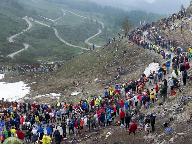 Der Colle delle Finestre (hier ein Bild von 2015). Der Colle delle Finestre (hier ein Bild von 2015).