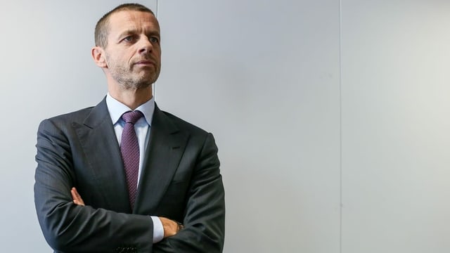 Uefa-Präsident Aleksander Ceferin plant die neue Saison Uefa-Präsident Aleksander Ceferin plant die neue Saison
