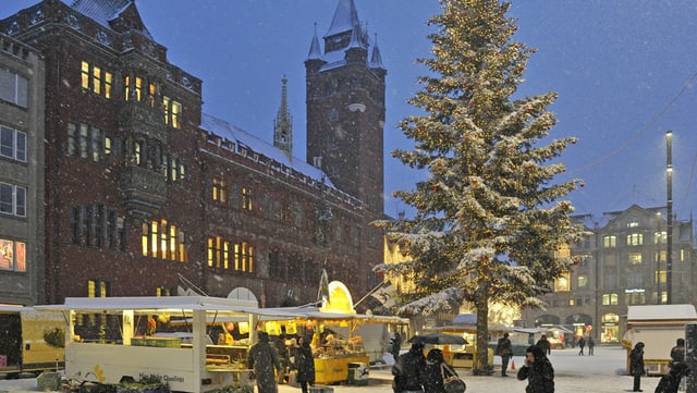 Weihnachtsbäume bald nur in der Basler Innenstadt