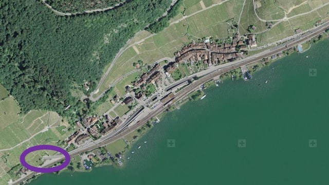 Ein Luftbild von Twann. Ein Luftbild von Twann.