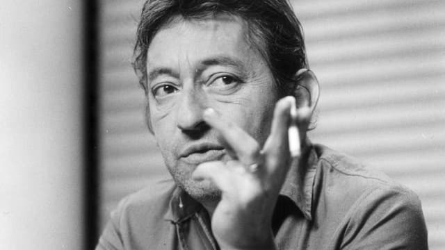 Serge Gainsbourg am Rauchen. Serge Gainsbourg am Rauchen.