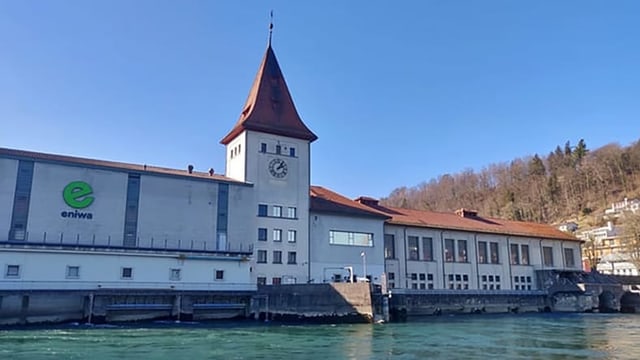 Das Wasserwerk der Eniwa an der Aare Das Wasserwerk der Eniwa an der Aare
