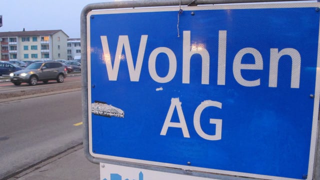 Wohlen Strassenschild Wohlen Strassenschild