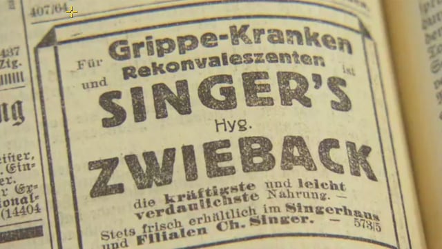 Alte Zeitungswerbung für Zwieback Alte Zeitungswerbung für Zwieback
