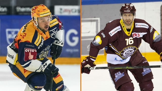 Zugs Jan Kovar und Genfs Eric Fehr. Zugs Jan Kovar und Genfs Eric Fehr.