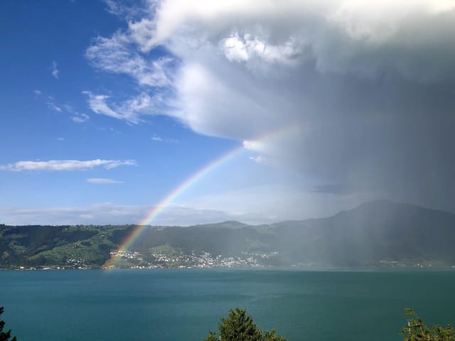 Wetterscheide über dem Immensee/SZ.