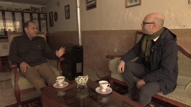 Harun Mir mit Korrespondent Pascal Weber Harun Mir mit Korrespondent Pascal Weber