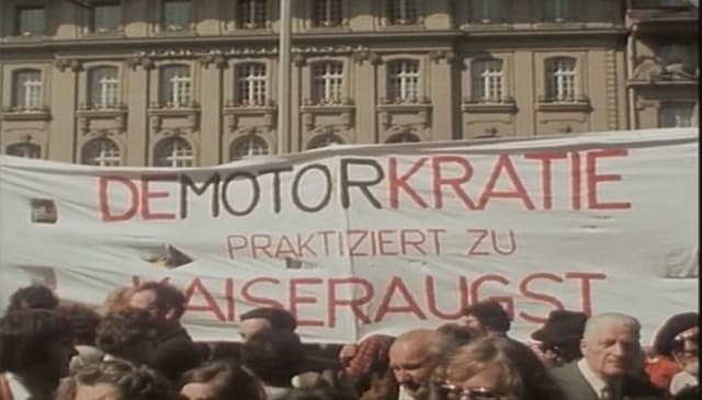 Demonstraziun a Berna encunter in ovra atomara a Kaiseraugst 26.04.1975 Demonstraziun a Berna encunter in ovra atomara a Kaiseraugst 26.04.1975
