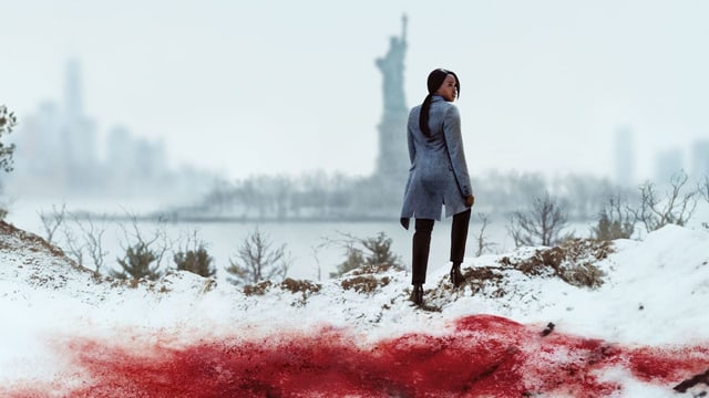 Im Rücken der Freiheitsstatue: Starke Bilder von Jersey City in «Seven Seconds». Im Rücken der Freiheitsstatue: Starke Bilder von Jersey City in «Seven Seconds».