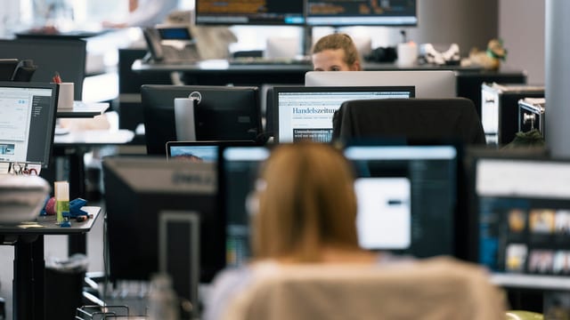 Ringier-Redaktionsraum im Medienpark Zürich-Altstetten Ringier-Redaktionsraum im Medienpark Zürich-Altstetten