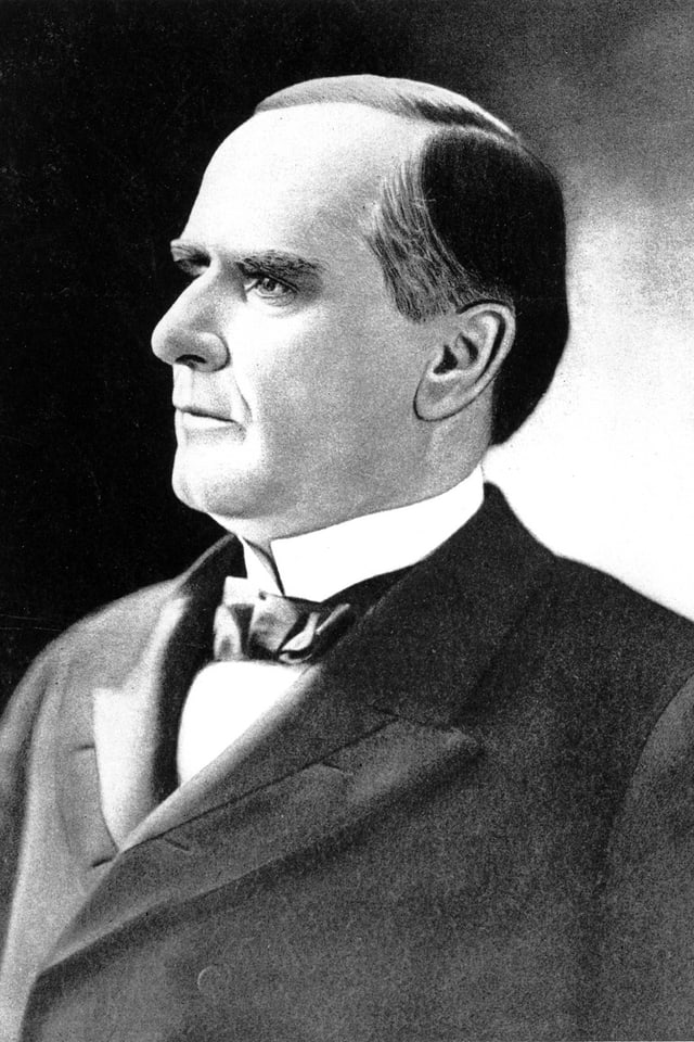 Gemaltes Porträt des Präsidenten McKinley. Gemaltes Porträt des Präsidenten McKinley.