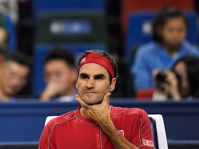 Roger Federer in Schanghai. Roger Federer in Schanghai.