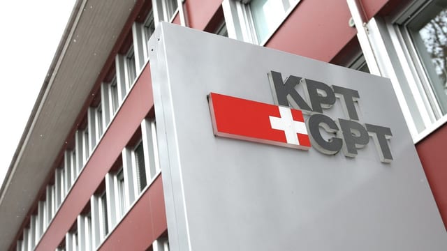 Das Gebäude der KPT von aussen, sichtbar ist zudem das Logo. Das Gebäude der KPT von aussen, sichtbar ist zudem das Logo.