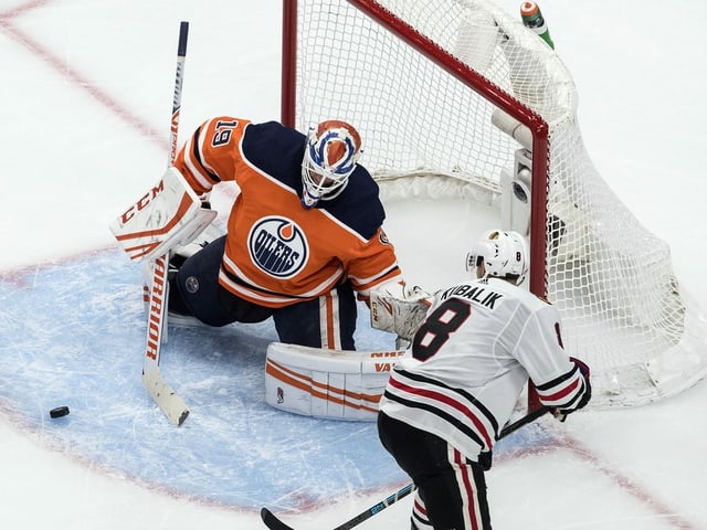 Chicagos Dominik Kubalik. Chicagos Dominik Kubalik.