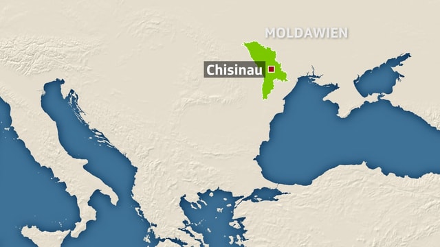 Karte, Moldawien, Hauptstadt Chisinau