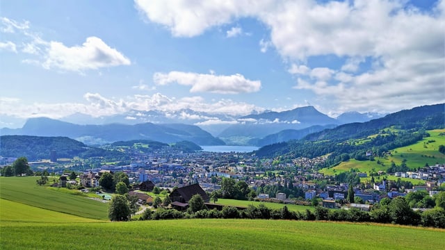 Sommerlandschaft in der Zentralschweiz. Sommerlandschaft in der Zentralschweiz.