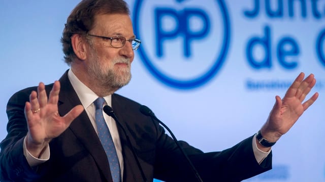 Mariano Rajoy hält Rede. Mariano Rajoy hält Rede.
