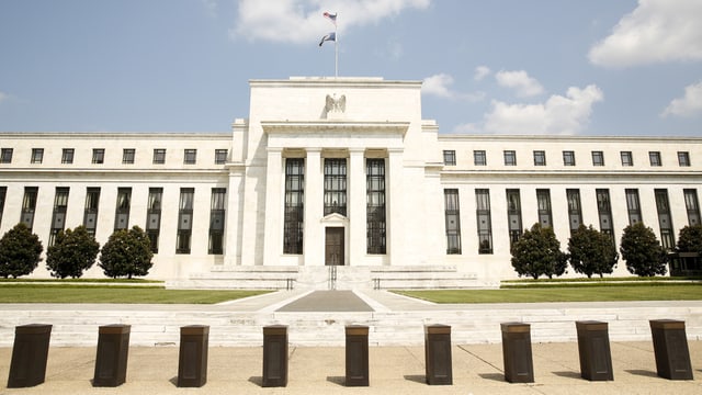 Das gebäude der US-Notenbank. Das gebäude der US-Notenbank.