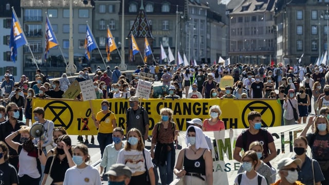 Demonstration in Basel. Demonstration in Basel.