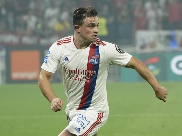 Xherdan Shaqiri bei seiner Premiere im Lyon-Trikot. Xherdan Shaqiri bei seiner Premiere im Lyon-Trikot.
