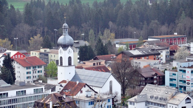 Vista sur Glion. Vista sur Glion.