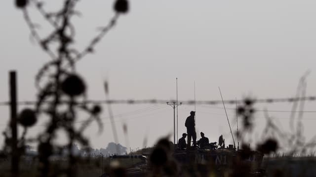 Israelische Soldaten auf dem Golan, während einer Übung. Israelische Soldaten auf dem Golan, während einer Übung.