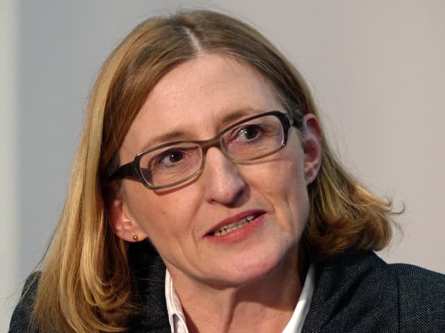 Ökonomin Bütler während einer Veranstaltung der Universität St. Gallen Ökonomin Bütler während einer Veranstaltung der Universität St. Gallen