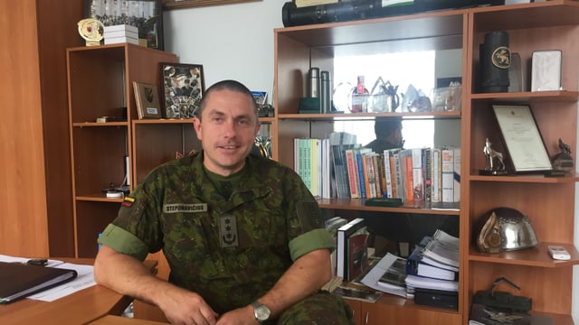 Der litauische Oberstleutnant Mindaugas Steponavicius. Der litauische Oberstleutnant Mindaugas Steponavicius.