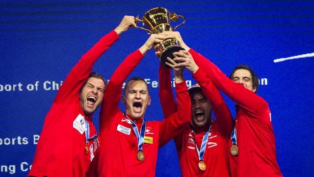 Die Schweizer Degenfechter wurden erstmals Team-Weltmeister. Die Schweizer Degenfechter wurden erstmals Team-Weltmeister.