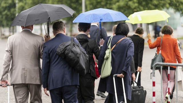 Räte auf dem Weg zur Bernexpo Räte auf dem Weg zur Bernexpo