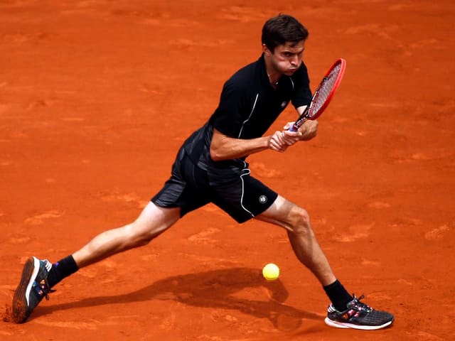 Gilles Simon gehört zu den Fliegengewichten auf der Tour. Gilles Simon gehört zu den Fliegengewichten auf der Tour.