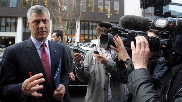 Kosovo-Regierungschef Hashim Thaci trifft in Brüssel ein. Kosovo-Regierungschef Hashim Thaci trifft in Brüssel ein.