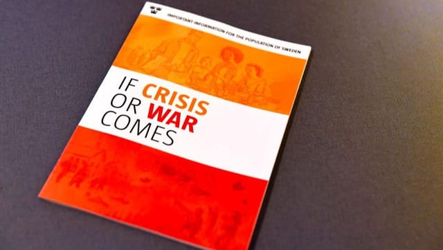 Broschüre mit dem Titel «If crisis or war comes» Broschüre mit dem Titel «If crisis or war comes»