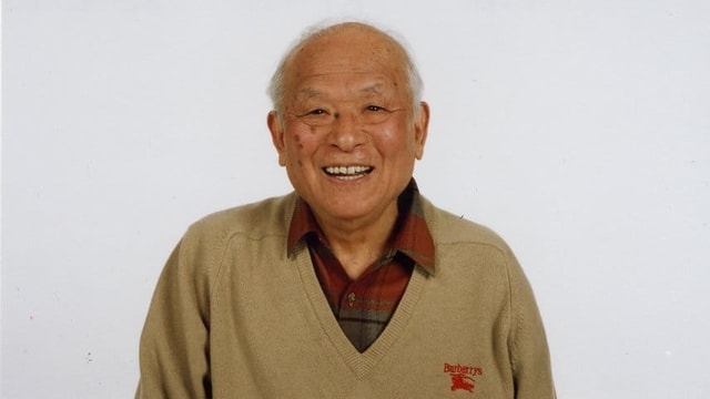 Porträt eines lachenden Shigeru Mizuki Porträt eines lachenden Shigeru Mizuki