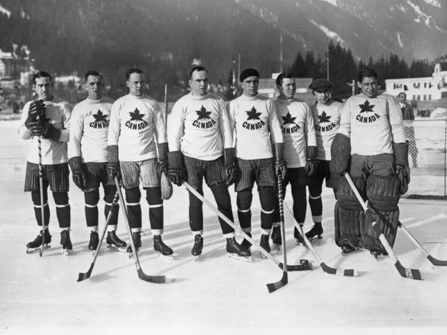In den Anfangsjahren eine Klasse für sich: Das kanadische Nationalteam 1924. In den Anfangsjahren eine Klasse für sich: Das kanadische Nationalteam 1924.