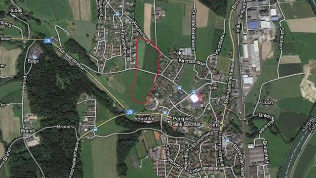 Die umstrittenen Einzonung betrifft vor allem das Land zwischen der Überbauung «Freudenberg» und dem Oberdorf. Die umstrittenen Einzonung betrifft vor allem das Land zwischen der Überbauung «Freudenberg» und dem Oberdorf.