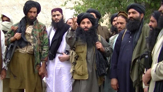 Kämpfer von Tehreek-e-Taliban schwer bewaffnet Kämpfer von Tehreek-e-Taliban schwer bewaffnet
