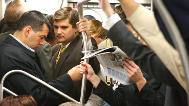 Pendler in der Metro Pendler in der Metro