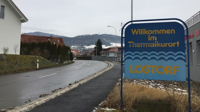 Dorfeingangsschild von Lostorf Dorfeingangsschild von Lostorf