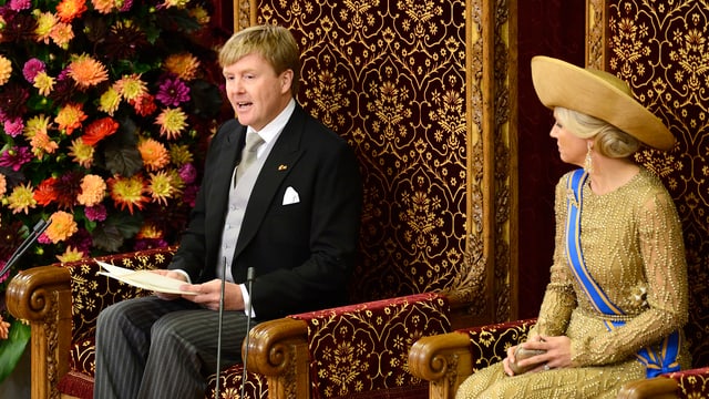 Willem-Alexander eröffnete am Dienstag in Den Haag das neue parlamentarische Jahr. An seiner Seite: Königin Máxima Willem-Alexander eröffnete am Dienstag in Den Haag das neue parlamentarische Jahr. An seiner Seite: Königin Máxima