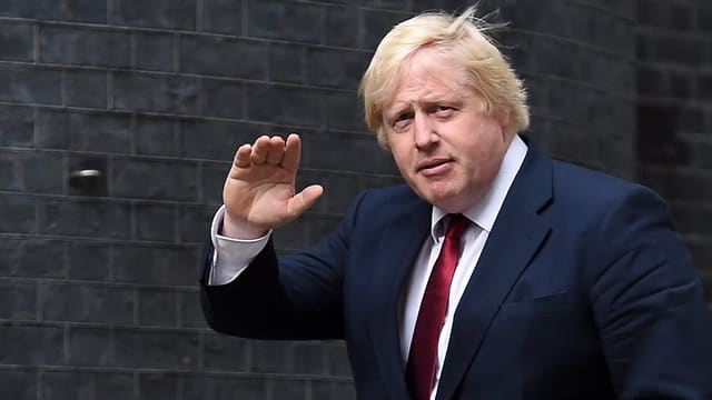 Boris Johnson kurz nach seiner Berufung zum Aussenminister. Boris Johnson kurz nach seiner Berufung zum Aussenminister.