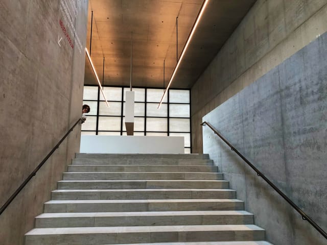 Die Innentreppe der James-Simon-Galerie in Berlin Die Innentreppe der James-Simon-Galerie in Berlin