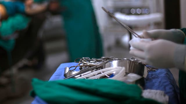 Szene aus einem Operationssaal Szene aus einem Operationssaal