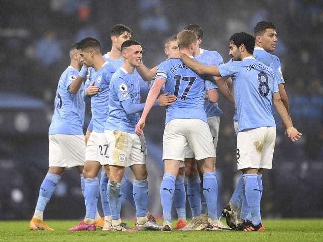 Die Spieler von Manchester City. Die Spieler von Manchester City.
