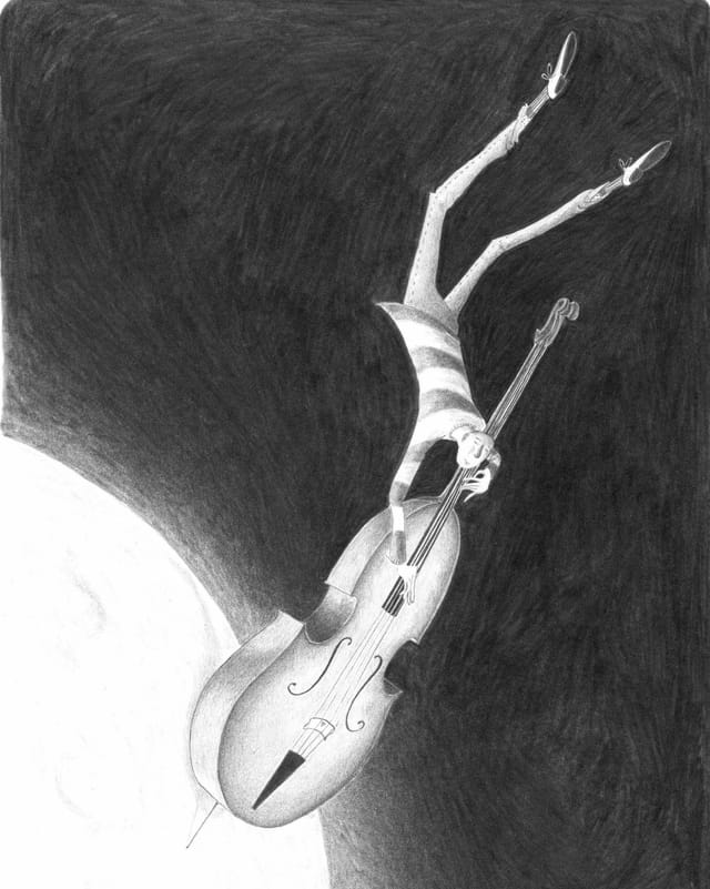 Um sin la glina che suna in contrabass Um sin la glina che suna in contrabass
