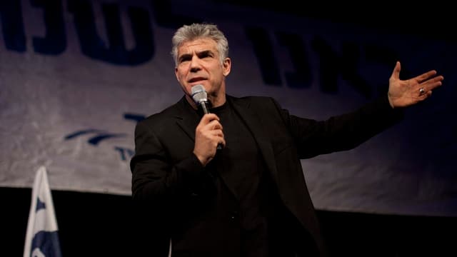 Yair Lapid bei einer Wahlkampfveranstaltung. Yair Lapid bei einer Wahlkampfveranstaltung.