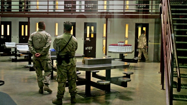Wärter im US-Gefangenenlager Guantánamo. Wärter im US-Gefangenenlager Guantánamo.