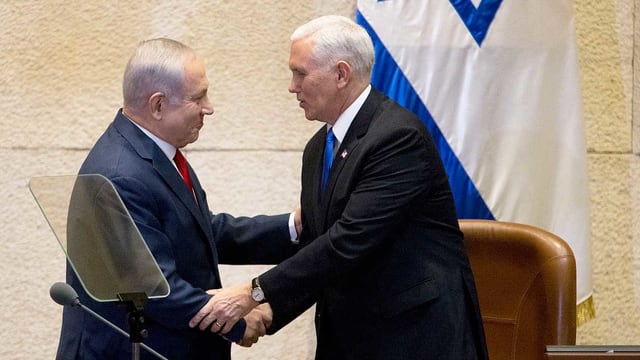 Netanjahu und Pence Netanjahu und Pence