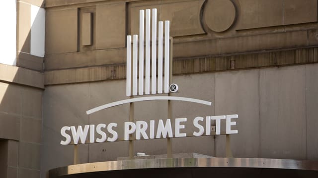 Logo von Swiss Prime Site am Hauptsitz in Olten. Logo von Swiss Prime Site am Hauptsitz in Olten.